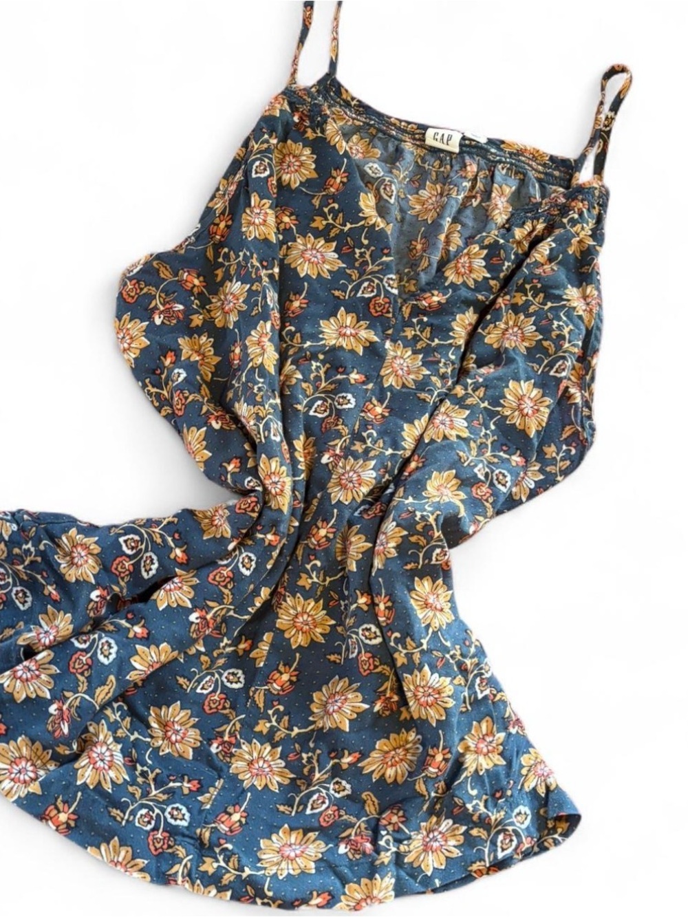 Gap Floral Tank Top Size Large Women’s Sleeveless Blouse Casual Summer Top